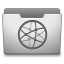 Aluminum Grey Network Icon 128x128 png
